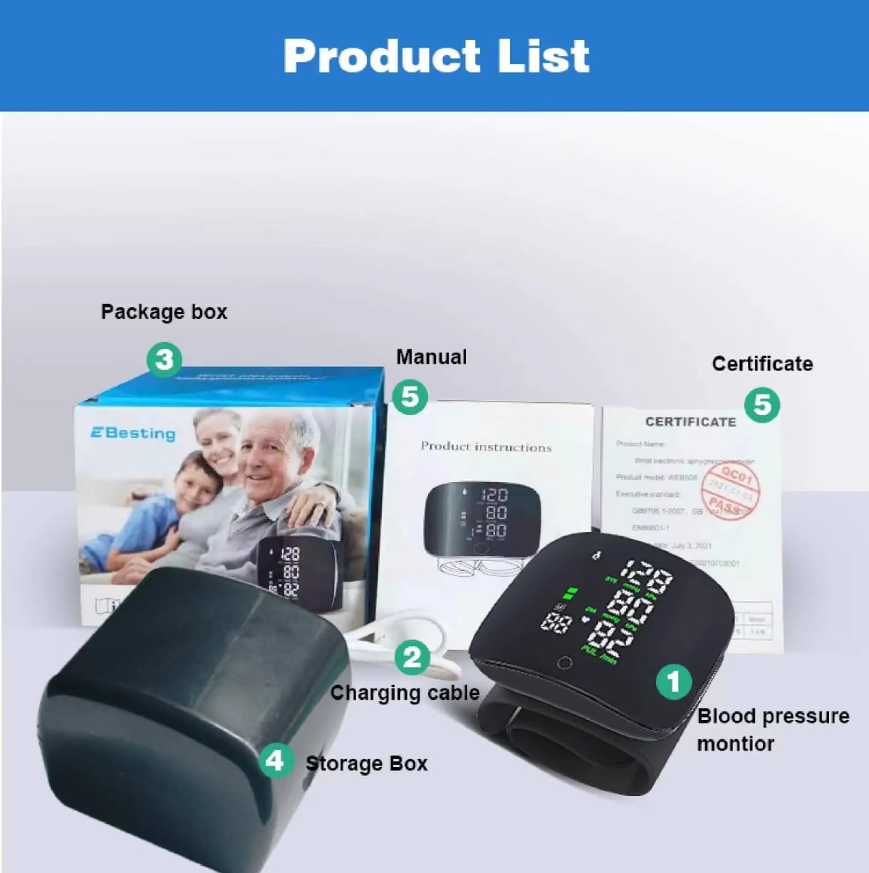 Tensiomètre Électronique Intelligent au Poignet