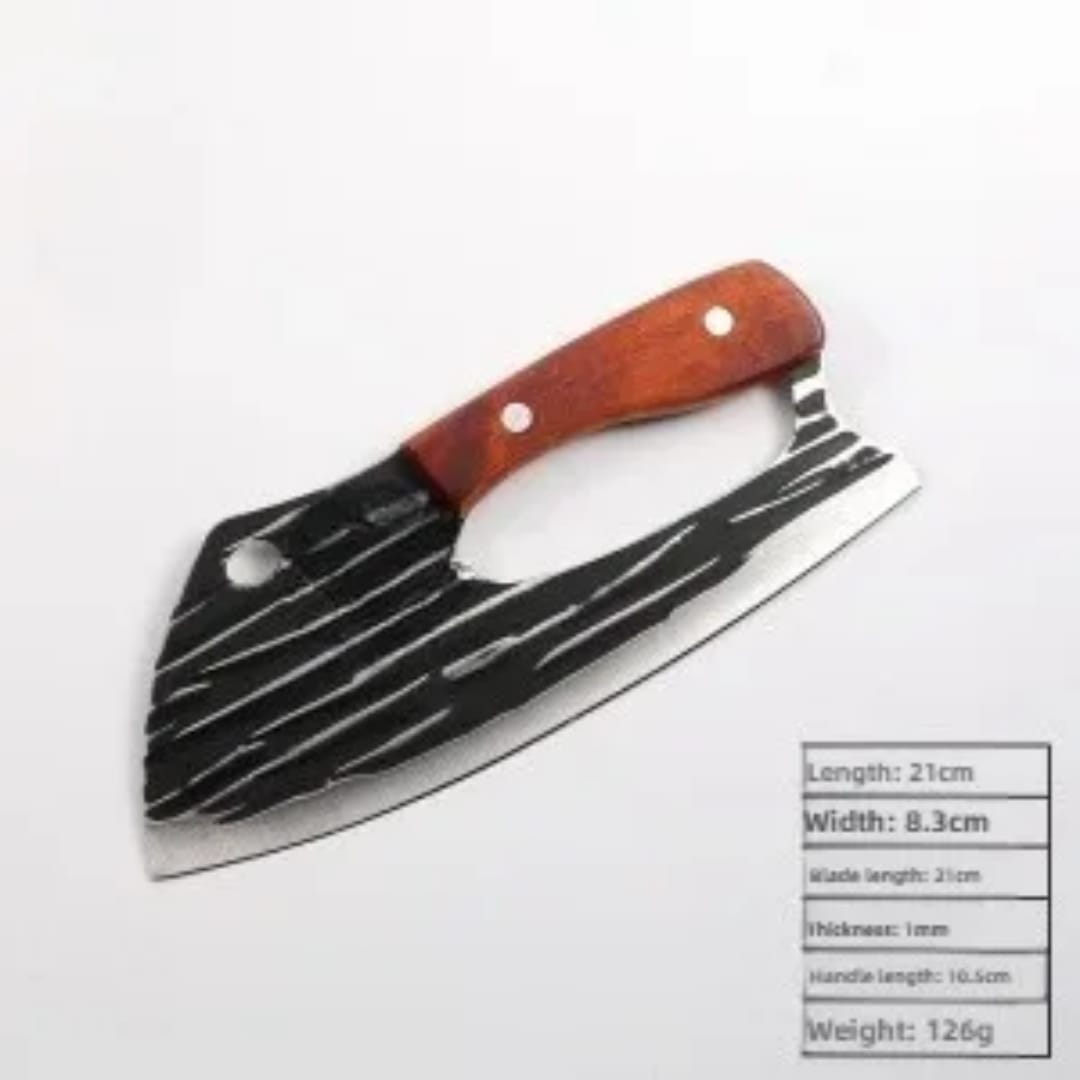 Ensemble couteau & couperet de chef forgés à la main (qualité supérieure)