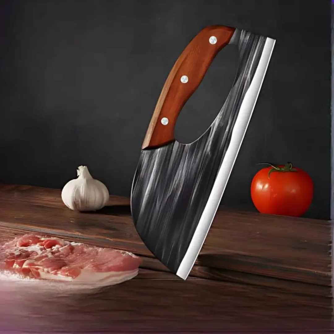 Ensemble couteau & couperet de chef forgés à la main (qualité supérieure)