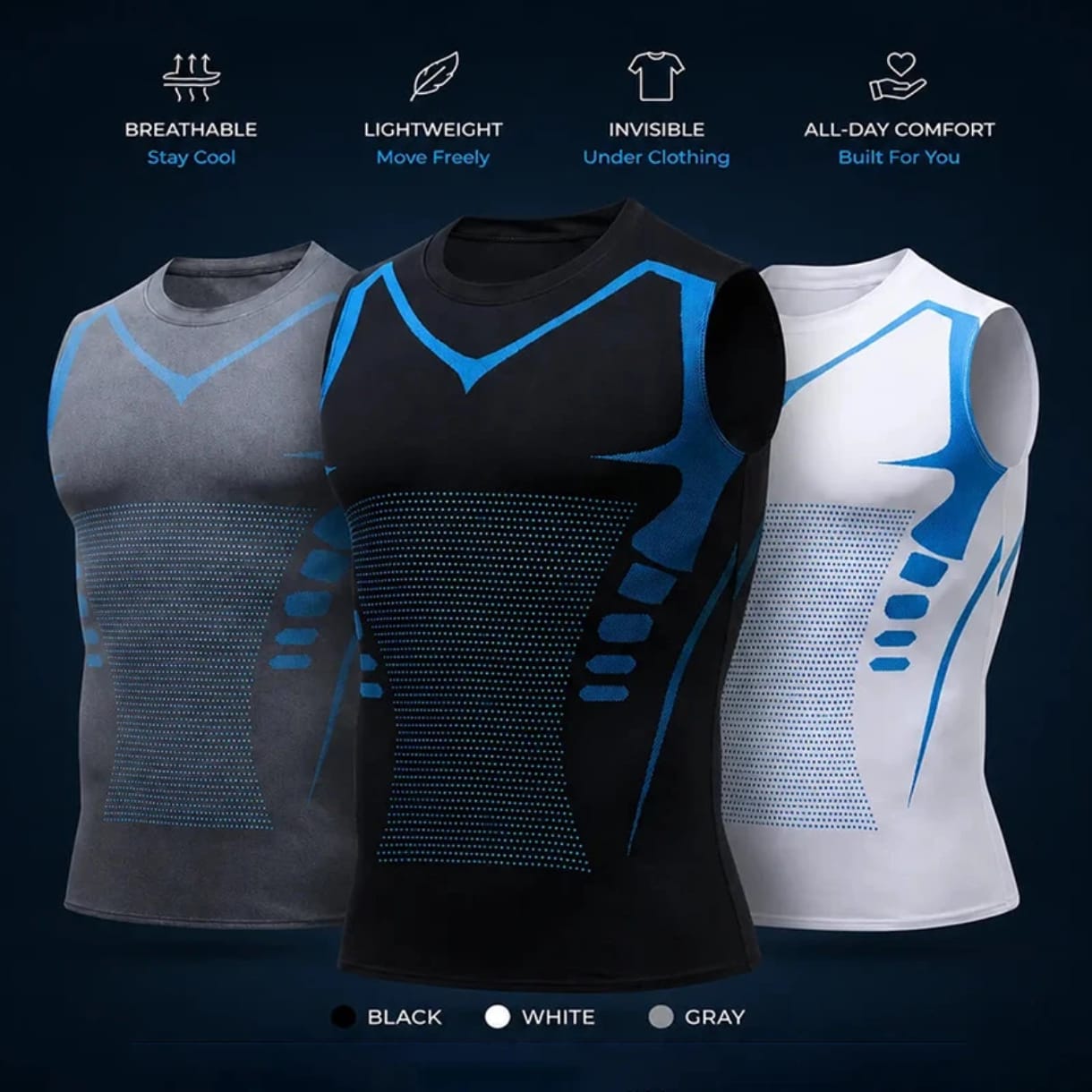 Débardeur de compression homme – confort sportif &amp; maintien