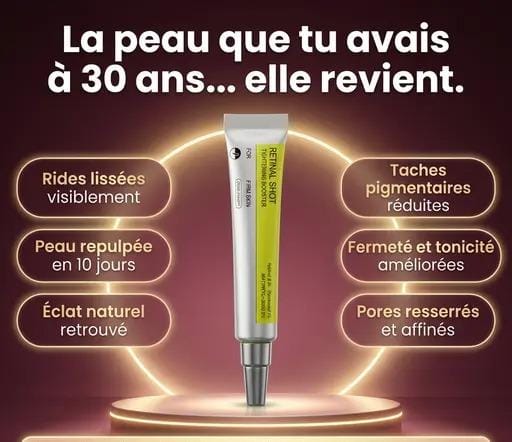 Ecladerm Rétinal Shot — L’alternative n°1 au Botox