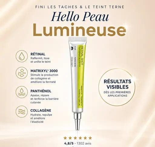 Ecladerm Rétinal Shot — L’alternative n°1 au Botox